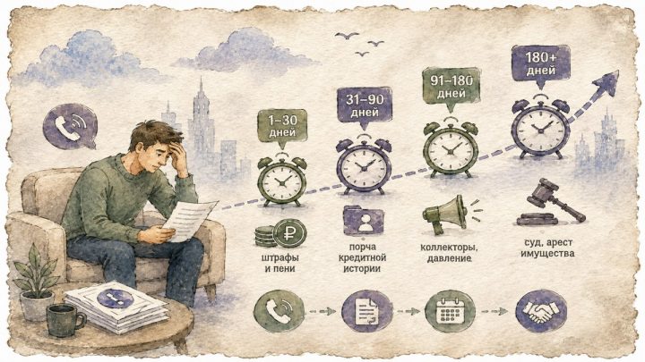 Просрочка по микрозайму, последствия и как остановить рост