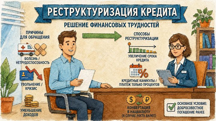 Реструктуризация кредита, что это и как договориться с банком